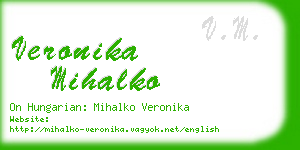 veronika mihalko business card